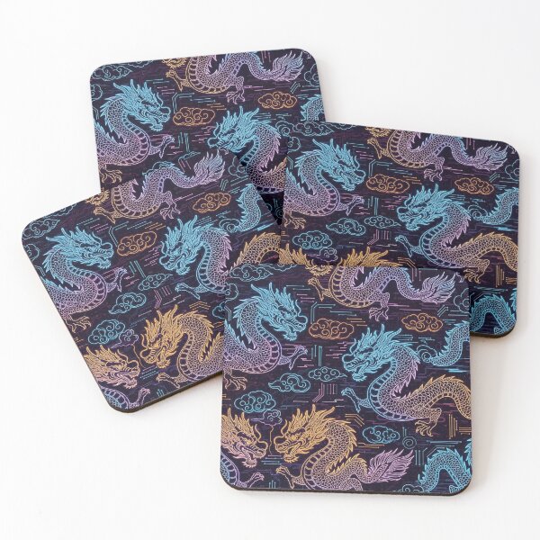 Item preview, Neon Celestial Dragons designed and sold by jumpercat.