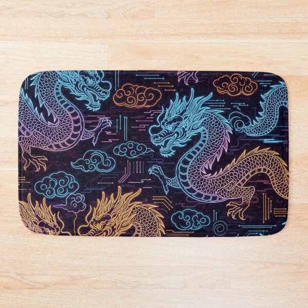 Item preview, Neon Celestial Dragons designed and sold by jumpercat.