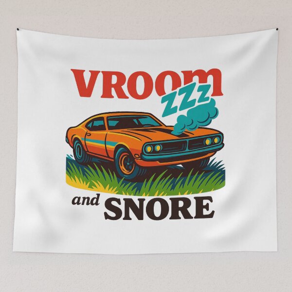 Item preview, Vroom and Snore Retro Classic Car designed and sold by Galskap.