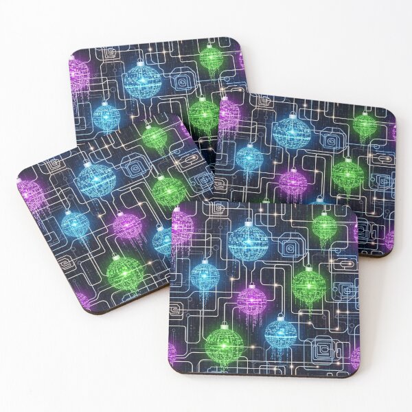 Item preview, Futuristic Festive Circuit designed and sold by jumpercat.