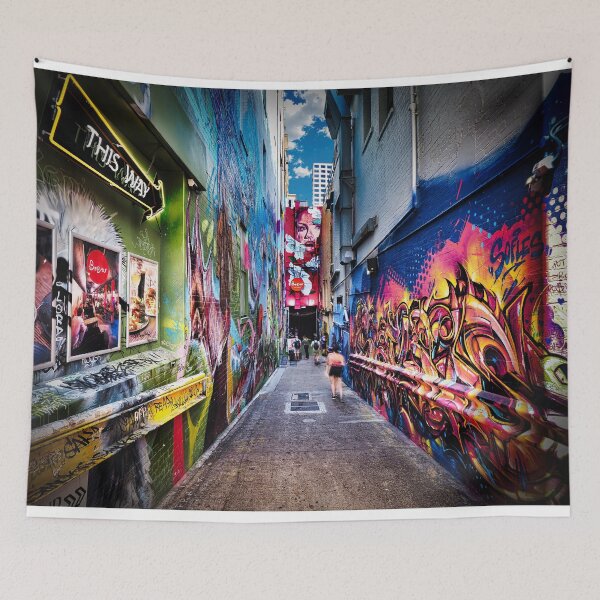 Item preview, Vibrant Brisbane Laneway designed and sold by pcole123.