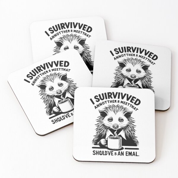 Artikelvorschau, Lustiges Büro-Opossum-Shirt – Meeting hätte eine E-Mail sein sollen – Geschenk für Kollegen entworfen und verkauft von DrawDrip.