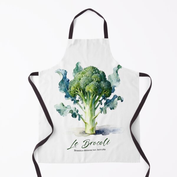 Item preview, Le Brocoli (Broccoli) – French Botanical Watercolor Art for Gardeners & Francophiles designed and sold by FrancophileFun.