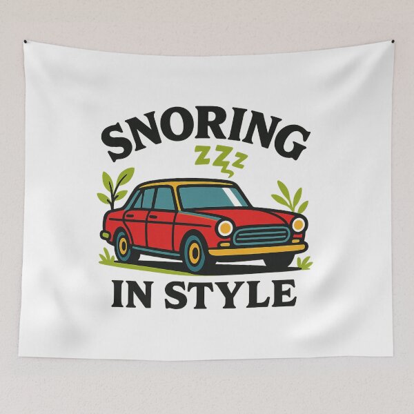 Item preview, Snoring in Style Retro Classic Car designed and sold by Galskap.