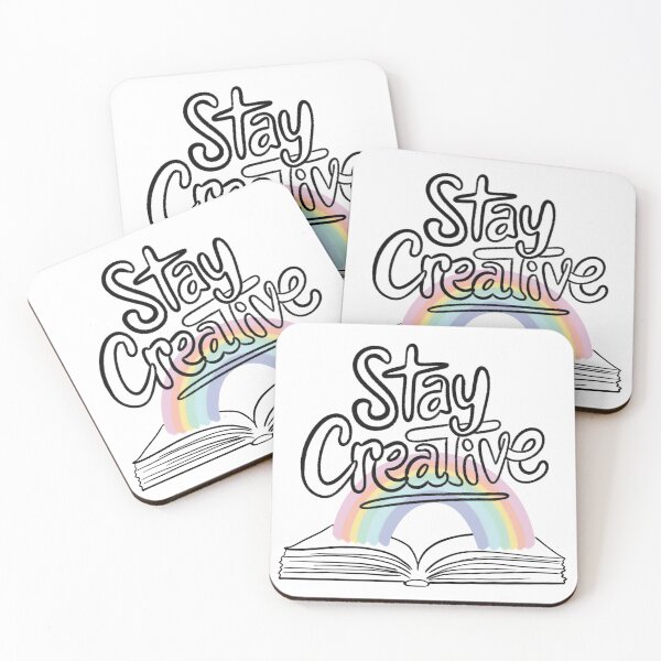 Item preview, "Stay Creative" Motivational Hand Lettering on Open Book designed and sold by EverythingAshh.