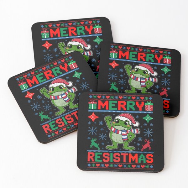 Item preview, Merry Resistmas Portland Frog Funny Political Christmas Design designed and sold by FreshVibe Prints.