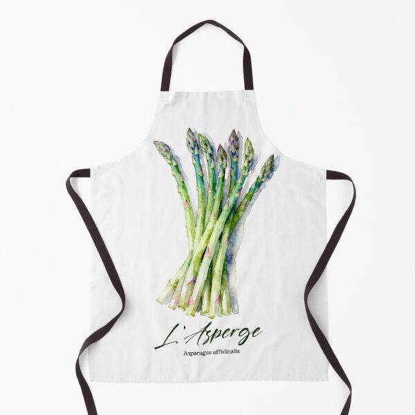 Aperçu de l'œuvre L’Asperge – Aquarelles botaniques françaises pour jardiniers et francophiles créée et vendue par FrancophileFun.