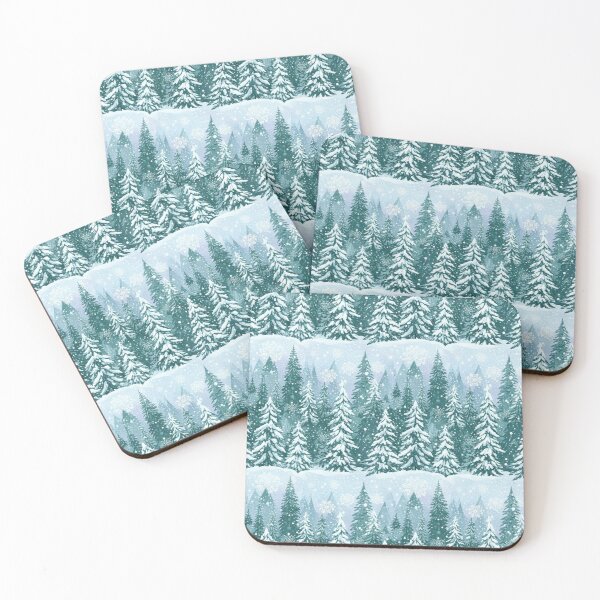Item preview, Snowy Winter Wonderland Trees  designed and sold by Bogologo.