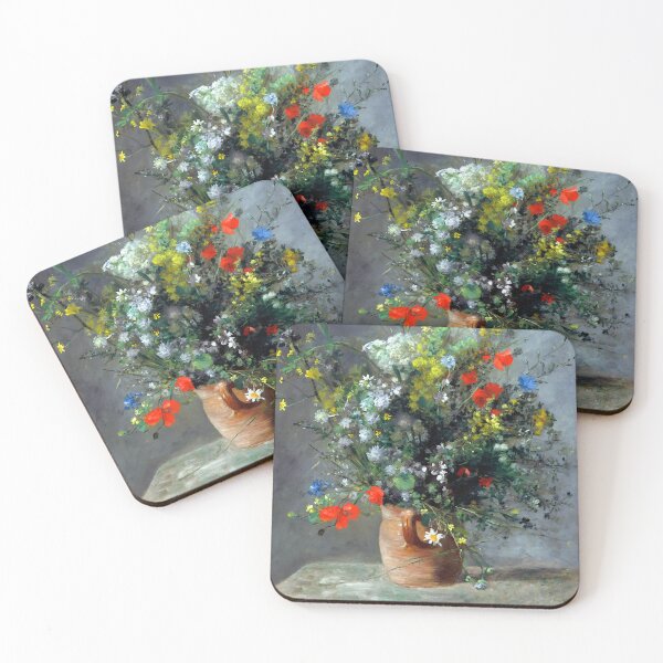 Aperçu de l'œuvre Pierre Auguste Renoir - Fleurs dans un vase créée et vendue par Jon-Baran.