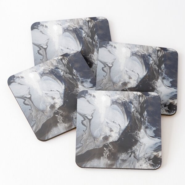Item preview, Black and White Resin Marble Abstract designed and sold by Jordannem.