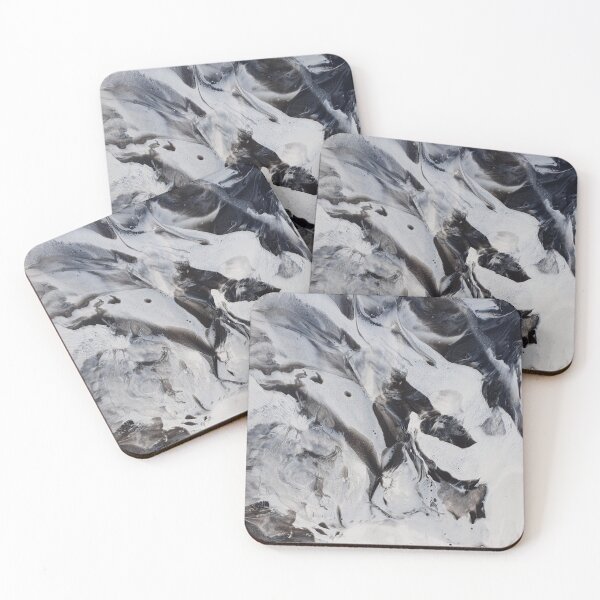 Item preview, Monochrome Resin Swirl Abstract Art designed and sold by Jordannem.