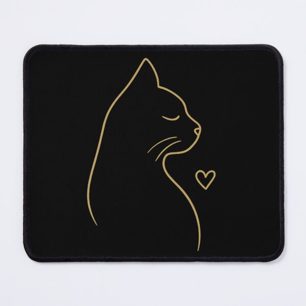 Item preview, Golden Line Feline – Minimal Cat Outline Wall Art designed and sold by PurfectAttitude.