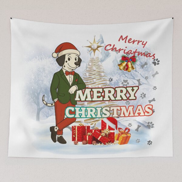 Item preview, Merry Christmas – Dapper Dalmatian Holiday Art designed and sold by Mars.Pen.Studio.