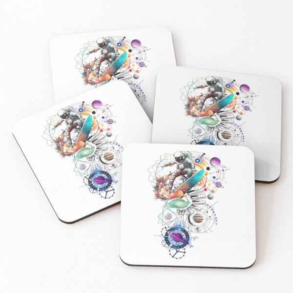 Item preview, Astronaut Surfing In Galaxy designed and sold by Rosa1977.