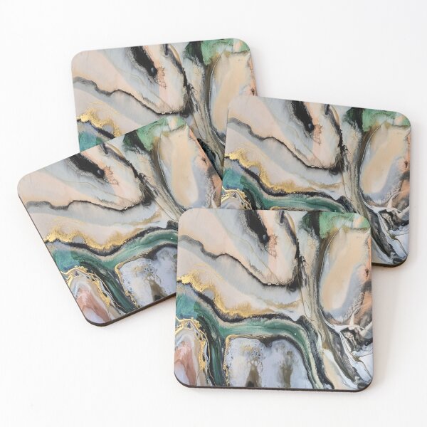 Item preview, Earth Tone Resin Abstract with Gold Accents designed and sold by Jordannem.
