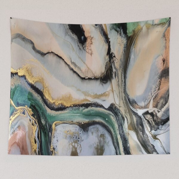 Item preview, Earth Tone Resin Abstract with Gold Accents designed and sold by Jordannem.