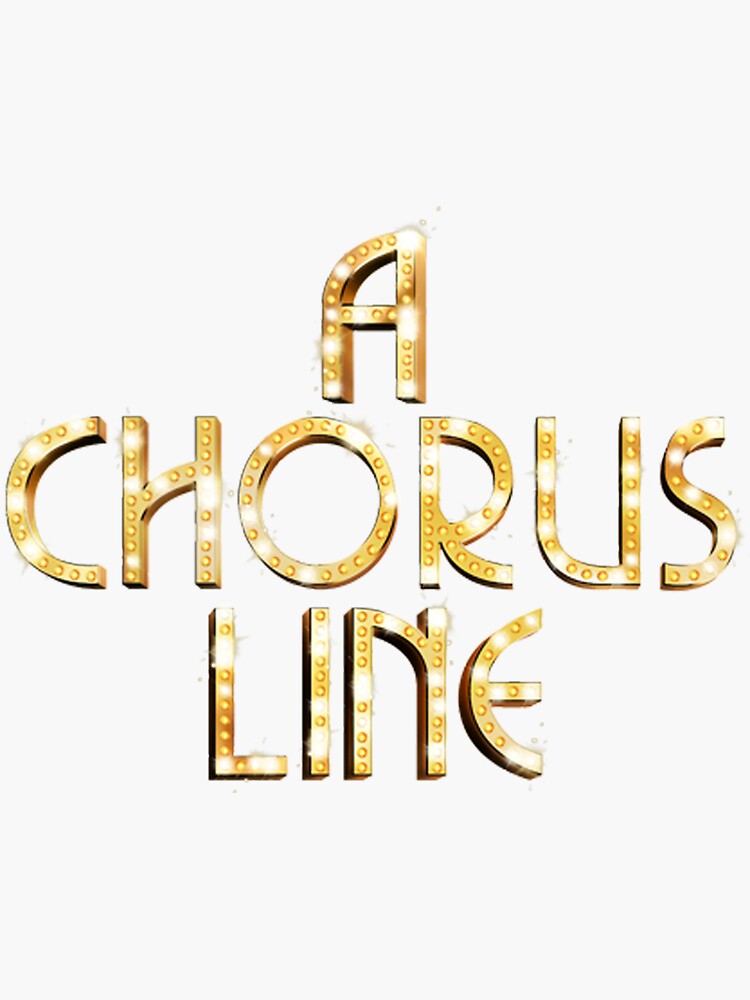 "A Chorus Line Logo" Sticker by nhjohns1999 Redbubble