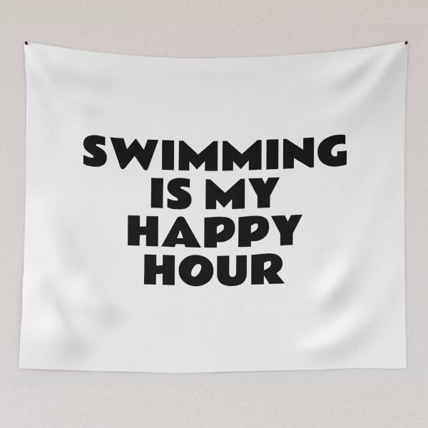 Item preview, Swimming Is My Happy Hour  designed and sold by Inspirationmotivation.