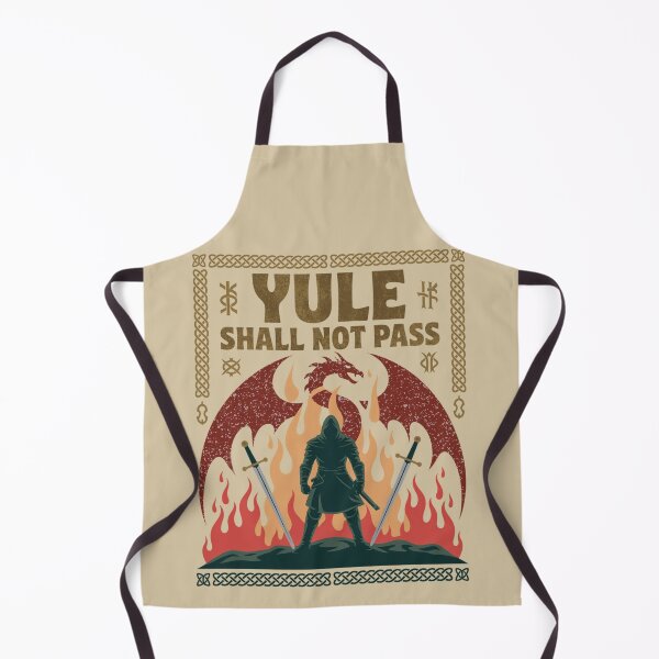 Item preview, Yule Shall Not Pass Fantasy Medieval Holiday Design designed and sold by FreshVibe Prints.