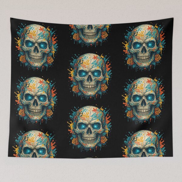 Item preview, Skull engulfed in flames designed and sold by LaNadaYFundante.