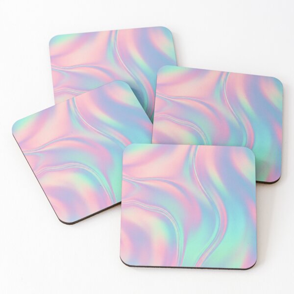 Item preview, Pastel Holographic Waves designed and sold by jumpercat.