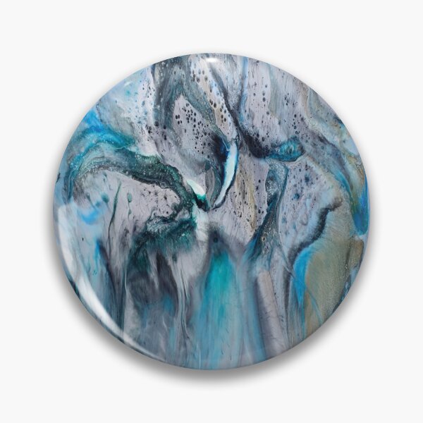 Item preview, Cool Blue Resin Flow Abstract Art designed and sold by Jordannem.