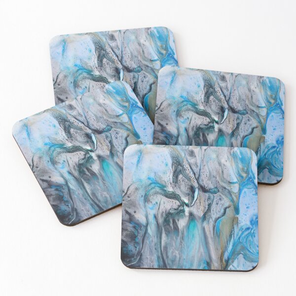 Item preview, Cool Blue Resin Flow Abstract Art designed and sold by Jordannem.