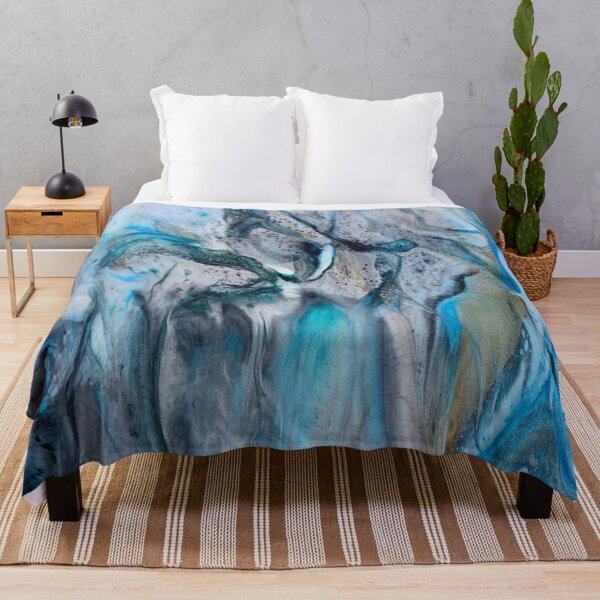 Item preview, Cool Blue Resin Flow Abstract Art designed and sold by Jordannem.