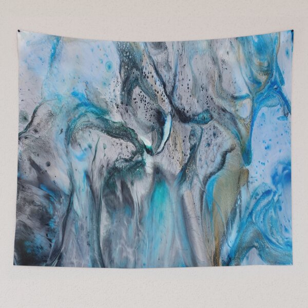 Item preview, Cool Blue Resin Flow Abstract Art designed and sold by Jordannem.