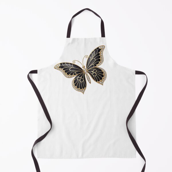 Item preview, Black & Gold Luxury Butterfly Brooch Illustration designed and sold by VivoStudio.