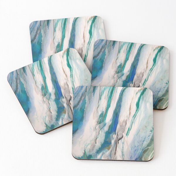 Item preview, Teal and Blue Fluid Resin Abstract designed and sold by Jordannem.