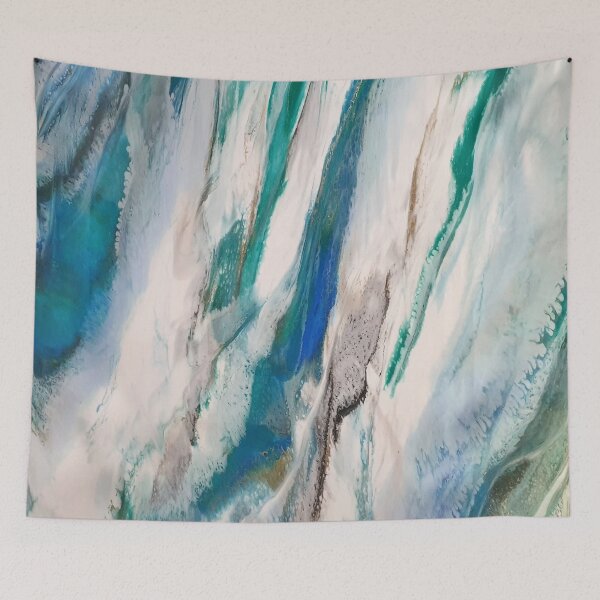 Item preview, Teal and Blue Fluid Resin Abstract designed and sold by Jordannem.
