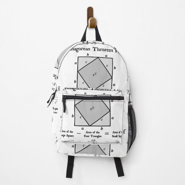 Item preview, Nerdy Vintage  Pythagorean Theorem Proof Math Teacher Black Text designed and sold by MathWare MathClips.