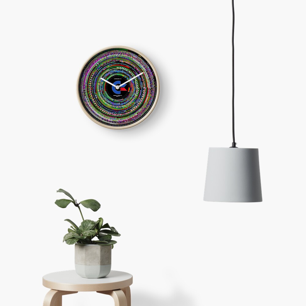 Commodore 64 Marble Madness Disk Visualization Clock Clock