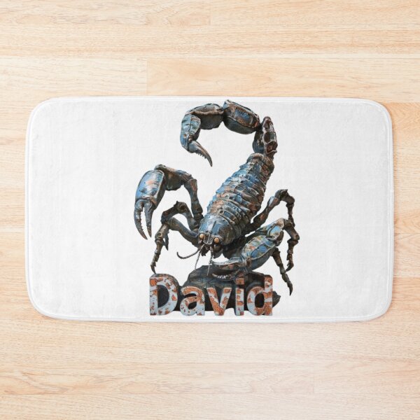 Item preview, David – Scorpio 3D Name Design | Masculine Astrology Art designed and sold by AlexLineArt.