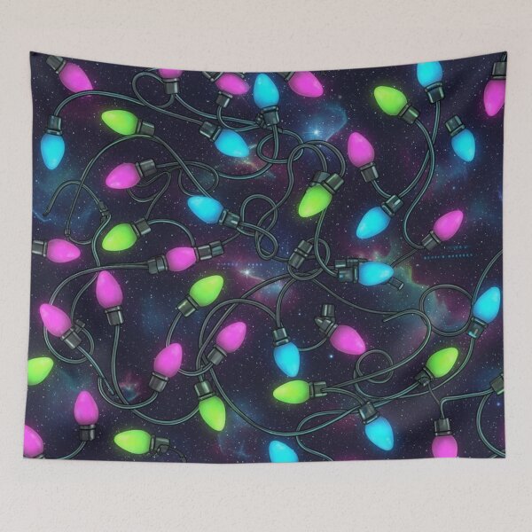 Item preview, Cosmic Christmas Lights designed and sold by jumpercat.