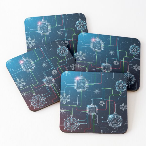 Item preview, Tech Circuit Holiday Lights designed and sold by jumpercat.