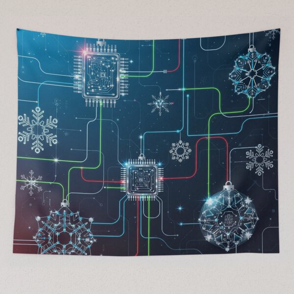 Item preview, Tech Circuit Holiday Lights designed and sold by jumpercat.