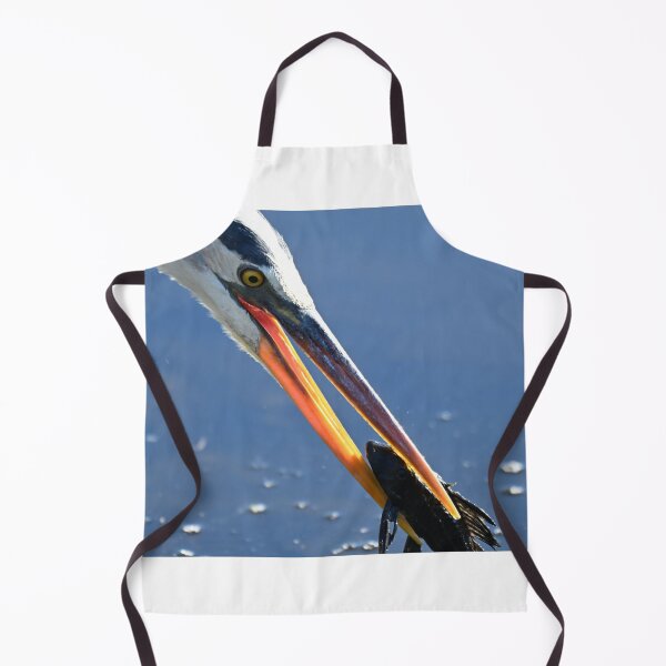 Item preview, Great Blue Heron eating fish designed and sold by Glennphotos.