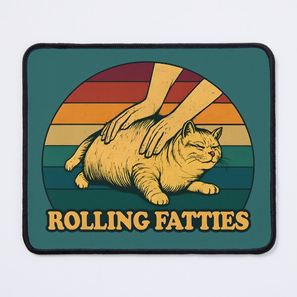Item preview, Rolling Fatties Cat  designed and sold by 2laughinglemons.