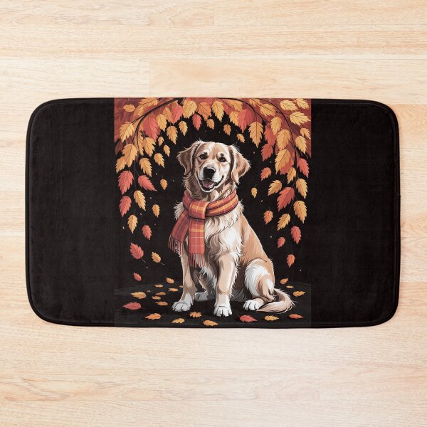 Item preview, Golden Retrievers Hello Autumn Leaf Fall For Dog Lover designed and sold by EntroRhim.