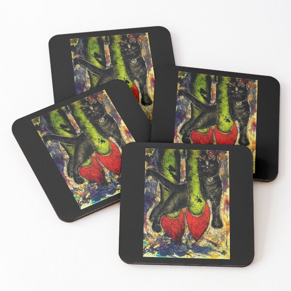 Item preview, Familiar Witches black cat designed and sold by Karen Cessford.