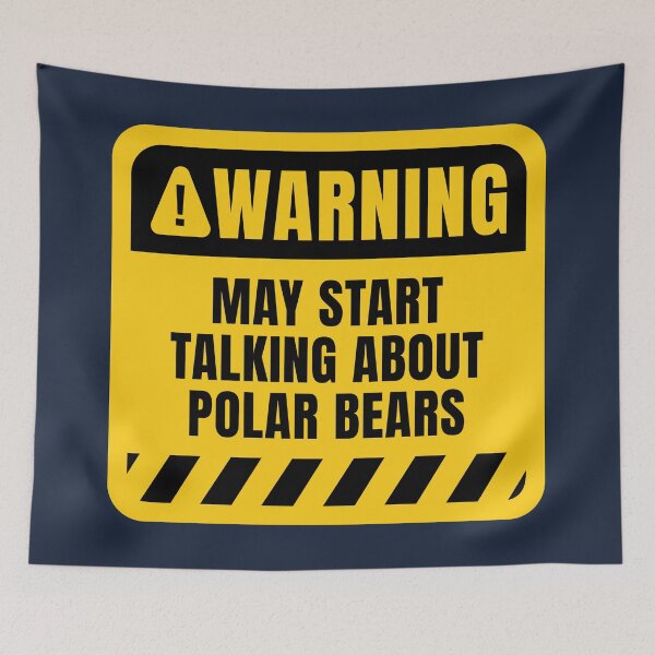 Artikelvorschau, Lustiges Warnschild für Eisbären entworfen und verkauft von MaryAller.