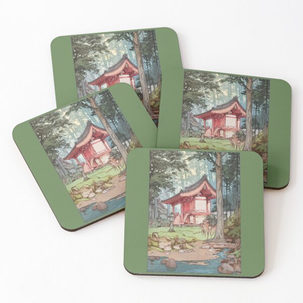 Item preview, Yoshita Hiroshi: A Shrine in the Deep Woods designed and sold by Tridentulus.