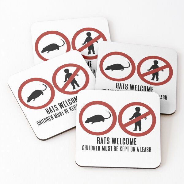 Item preview, Rats welcome, children must be kept on a leash designed and sold by Dill-Manor.