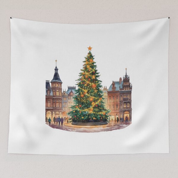 Item preview, Christmas in Town Square designed and sold by CozyinTime.
