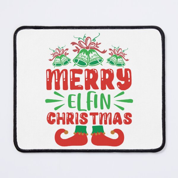 Item preview, Merry Elfin Christmas - Funny Elf Pun Holiday Slogan designed and sold by FuzionRaptor.
