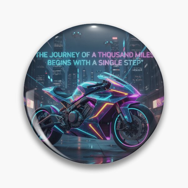 Item preview, Futuristic Neon Motorcycle  designed and sold by Midiss.