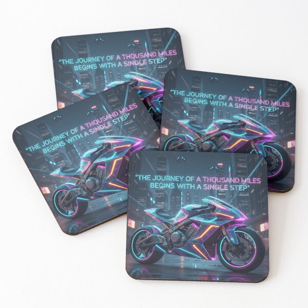 Item preview, Futuristic Neon Motorcycle  designed and sold by Midiss.
