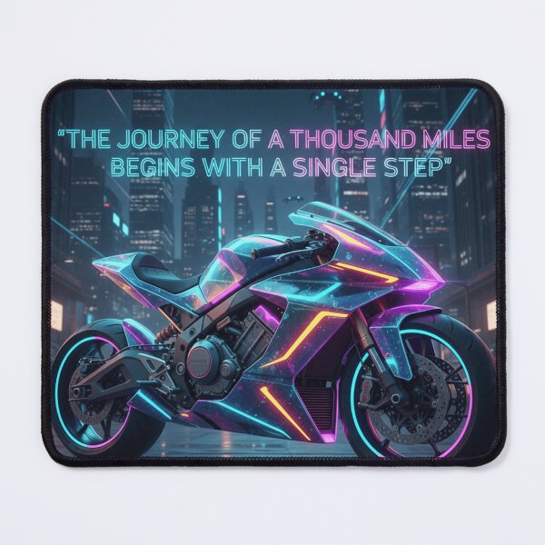Item preview, Futuristic Neon Motorcycle  designed and sold by Midiss.